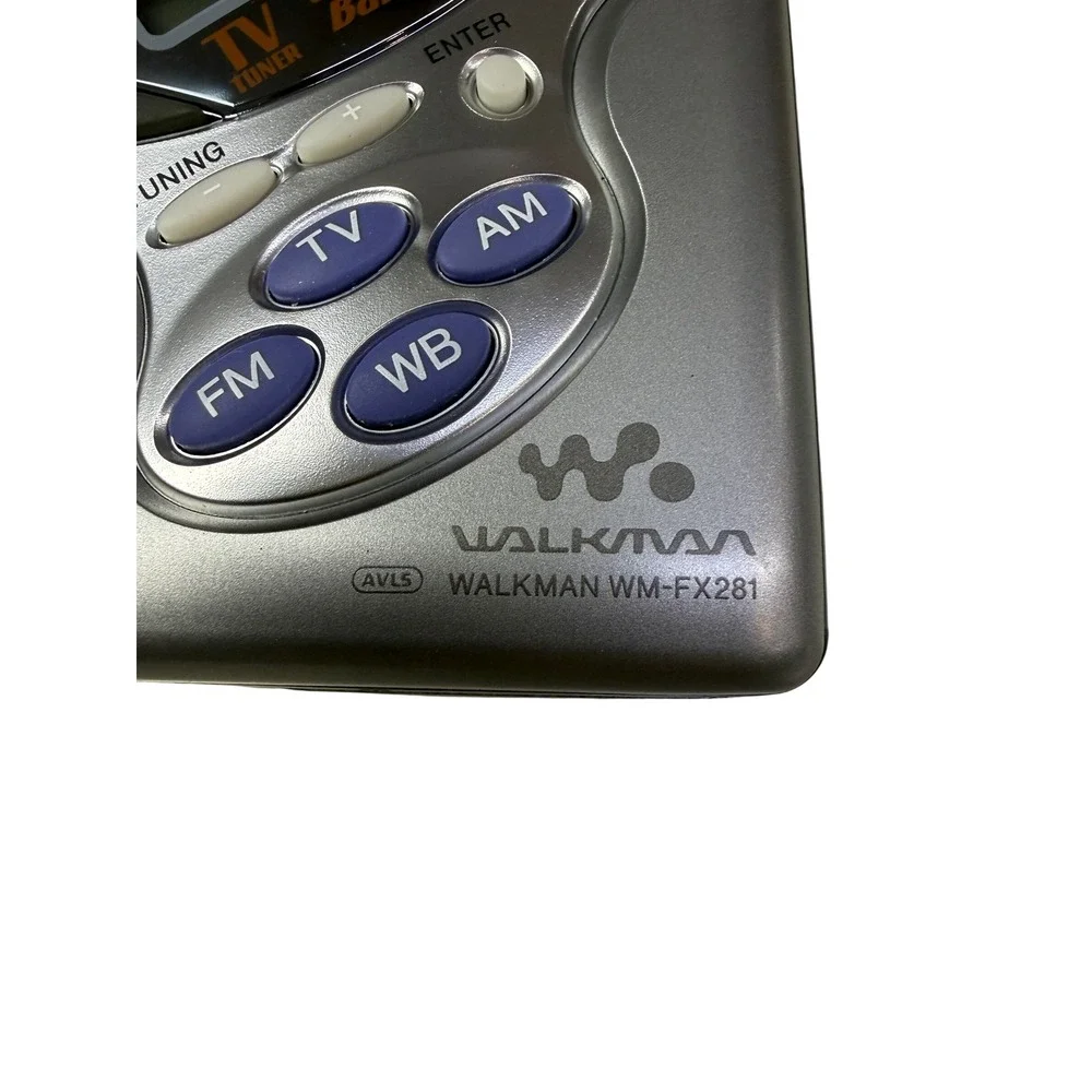 Sony Walkman WM-FX281‎ Portable Cassette Player AM FM TV Weather Band Silver